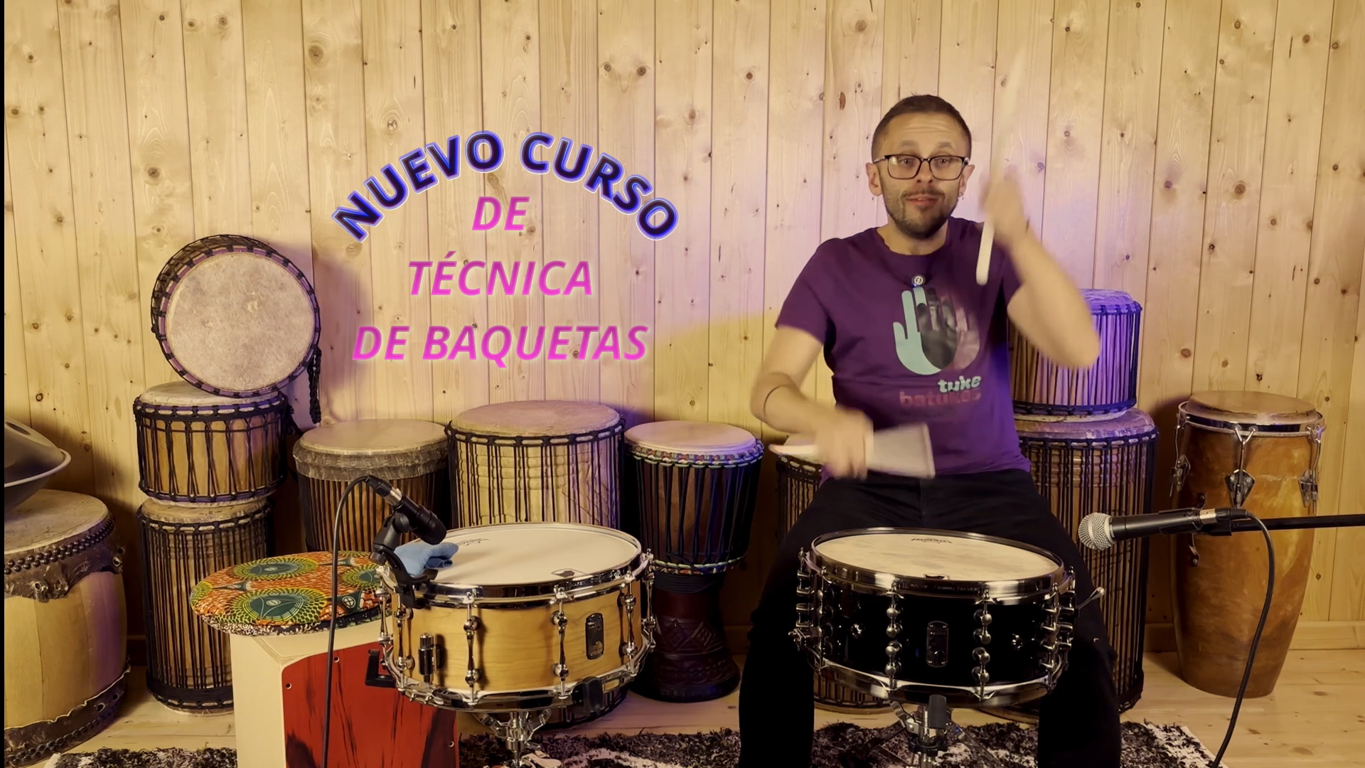 miniatura curso online de técnica de baquetas